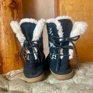 Pendleton Hacienda Wool Aztec design Lace Up Boots Size 8